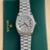 Đồng Hồ Rolex Day-Date Đính Full Đá Cọc Số 7 Màu TW Factory 40mm (1)