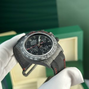 Đồng Hồ Rolex Daytona Diw Replica 11 Full Carbon Màu Đen NOOB Factory (2)