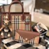 Túi Burberry Vintage Họa Tiết Kẻ Logo Nữ Siêu Cấp 26x13 (3)