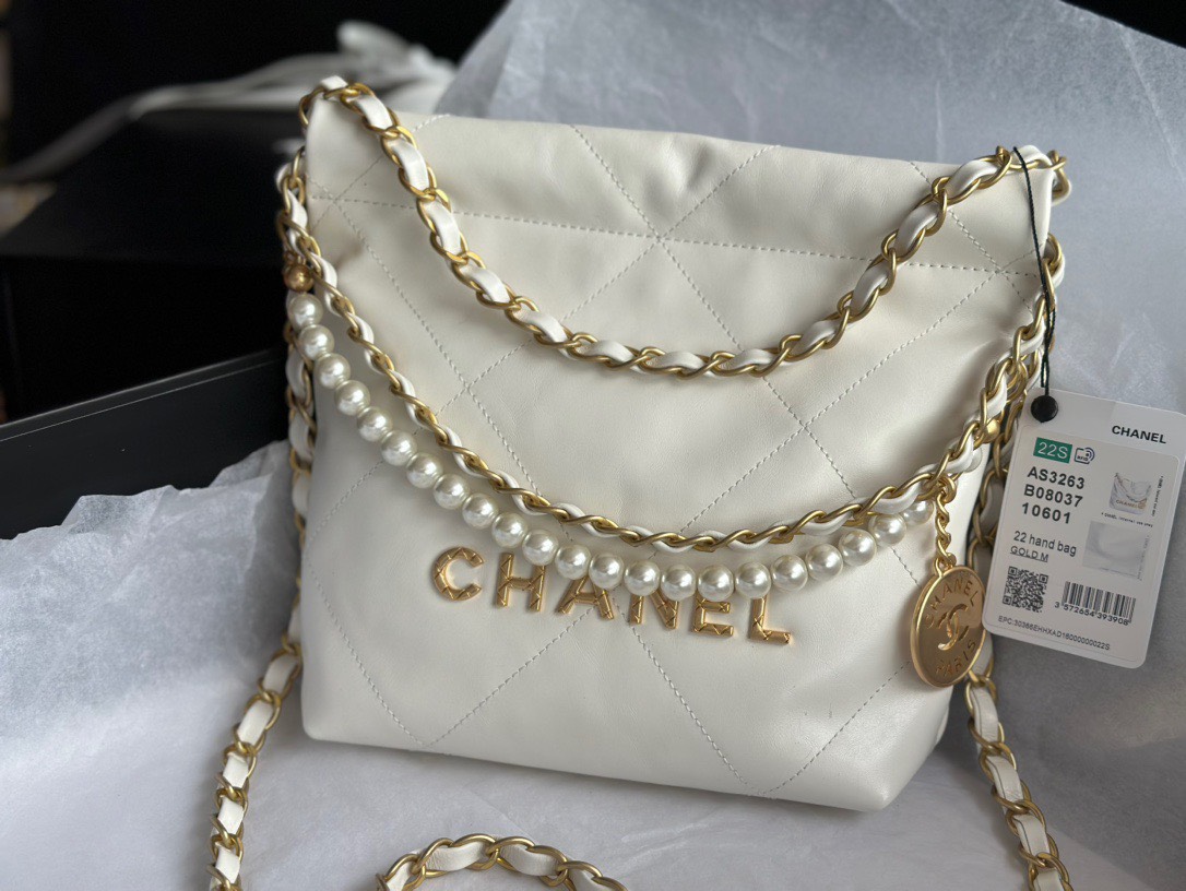 Chanel white quilted lambskin vintage small classic flap bag Luxury Bags   Wallets on Carousell