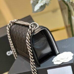 Túi Chanel Boy Handbag Siêu Cấp Màu Đen 20cm (2)