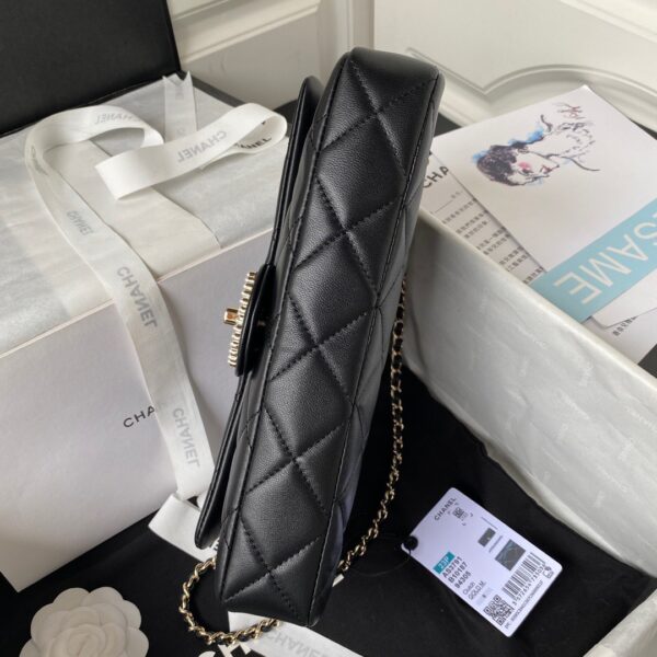 Túi Chanel Clutch Siêu Cấp Nữ Màu Đen 26x11 (2)