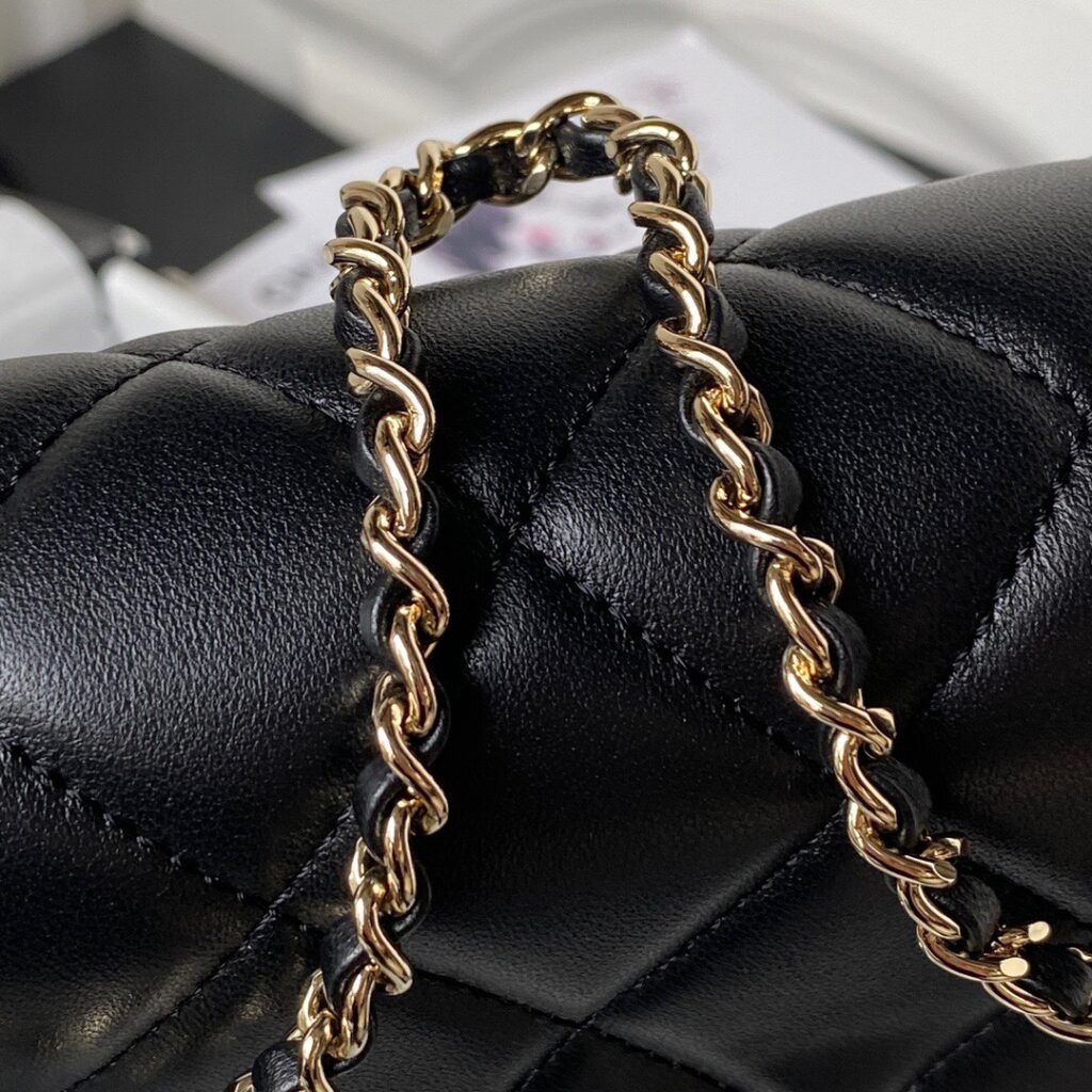 Túi Chanel Clutch Siêu Cấp Nữ Màu Đen 26x11 (2)
