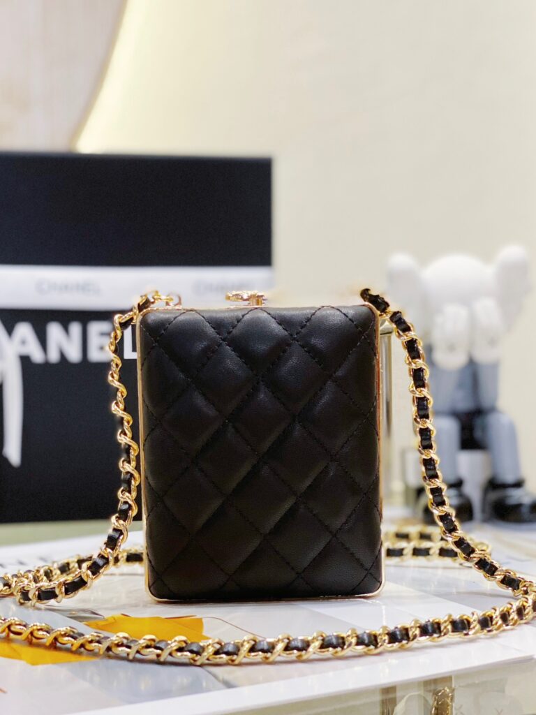 Túi Chanel Cruise Dáng Cốp Đính Đá Siêu Cấp 11x9x4 (2)