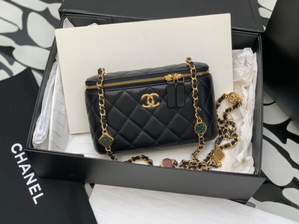 Túi Chanel Mini Nữ Màu Đen Siêu Cấp 17cm (3)