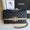 Túi Chanel Siêu Cấp Mặt Khóa Chanel Màu Đen 25cm (2)