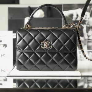 Túi Chanel Trandy Siêu Cấp Da Lì Màu Đen Size 25cm