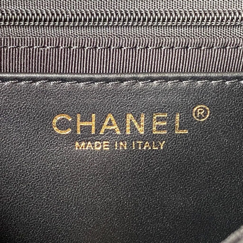 Túi Chanel Xích Charm Siêu Cấp Nữ Màu Đen 13x17x6cm (2)
