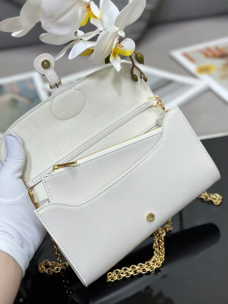 Túi Đeo Chéo Dior Bobby Clutch Siêu Cấp Nữ Màu Trắng 21 (2)