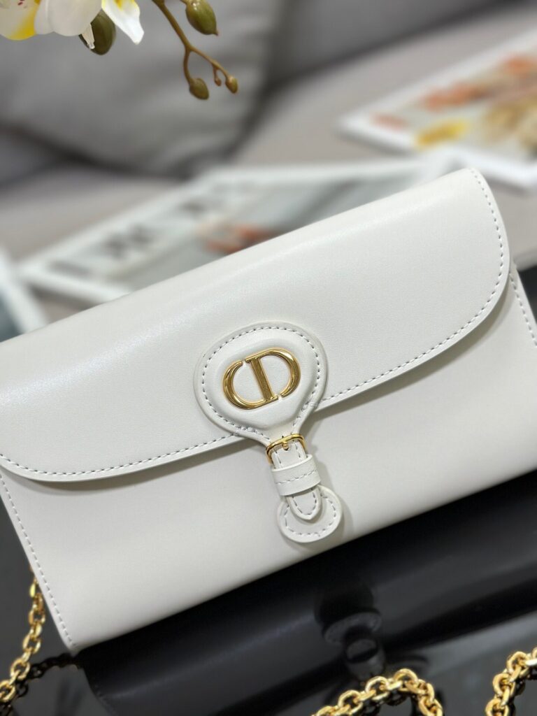 Túi Đeo Chéo Dior Bobby Clutch Siêu Cấp Nữ Màu Trắng 21 (2)