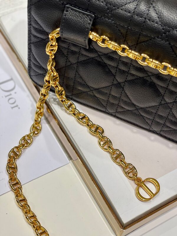 Túi Đeo Chéo Dior Woc Nữ Siêu Cấp Màu Đen 20x11.5x3 (2)