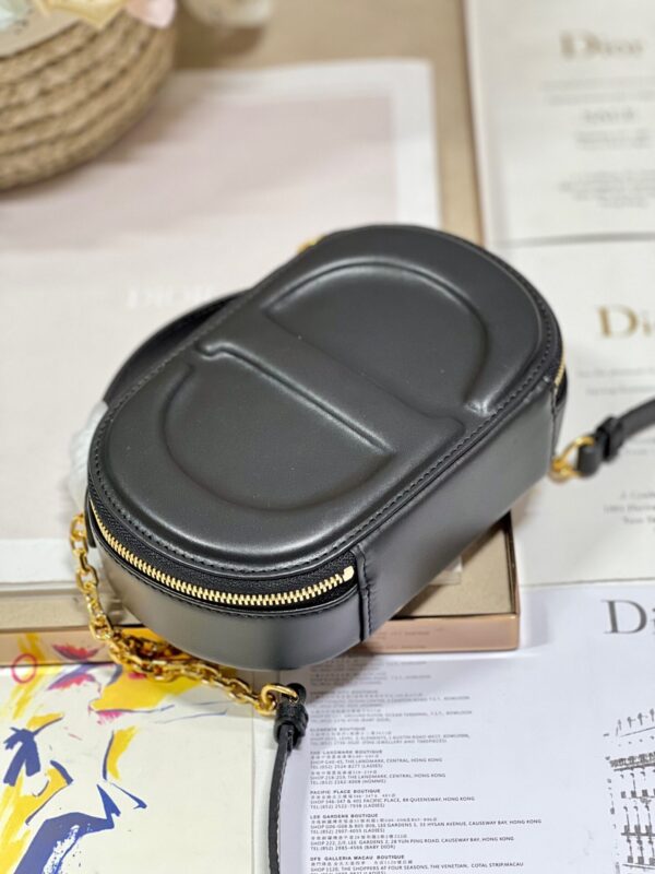 Túi Dior CD Signature Oval Camera Bag Siêu Cấp Màu Đen 18x6x11cm (2)