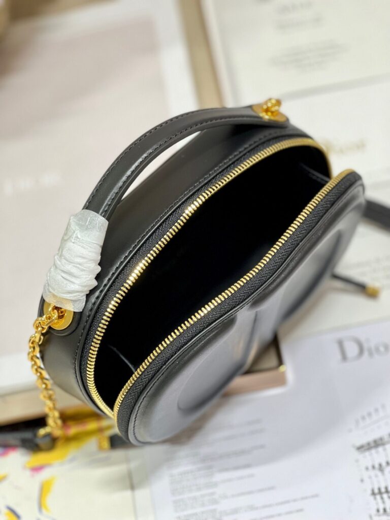 Túi Dior CD Signature Oval Camera Bag Siêu Cấp Màu Đen 18x6x11cm (2)