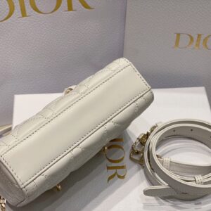 Túi Dior D-Joy Mini Màu Trắng Siêu Cấp Quai Da (1)