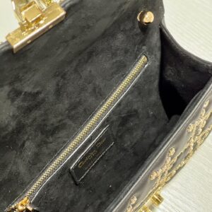 Túi Dior DiorAddict Siêu Cấp Màu Đen Khóa Mạ Vàng (8)