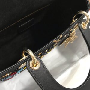 Túi Dior Lady Họa Tiết Đính Cườm Siêu Cấp 24cm (1)
