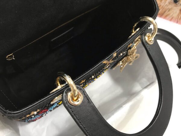Túi Dior Lady Họa Tiết Đính Cườm Siêu Cấp 24cm (1)