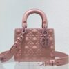 Túi Dior Lady Siêu Cấp Họa Tiết Kim Cương Nữ Màu Hồng 20cm (2)