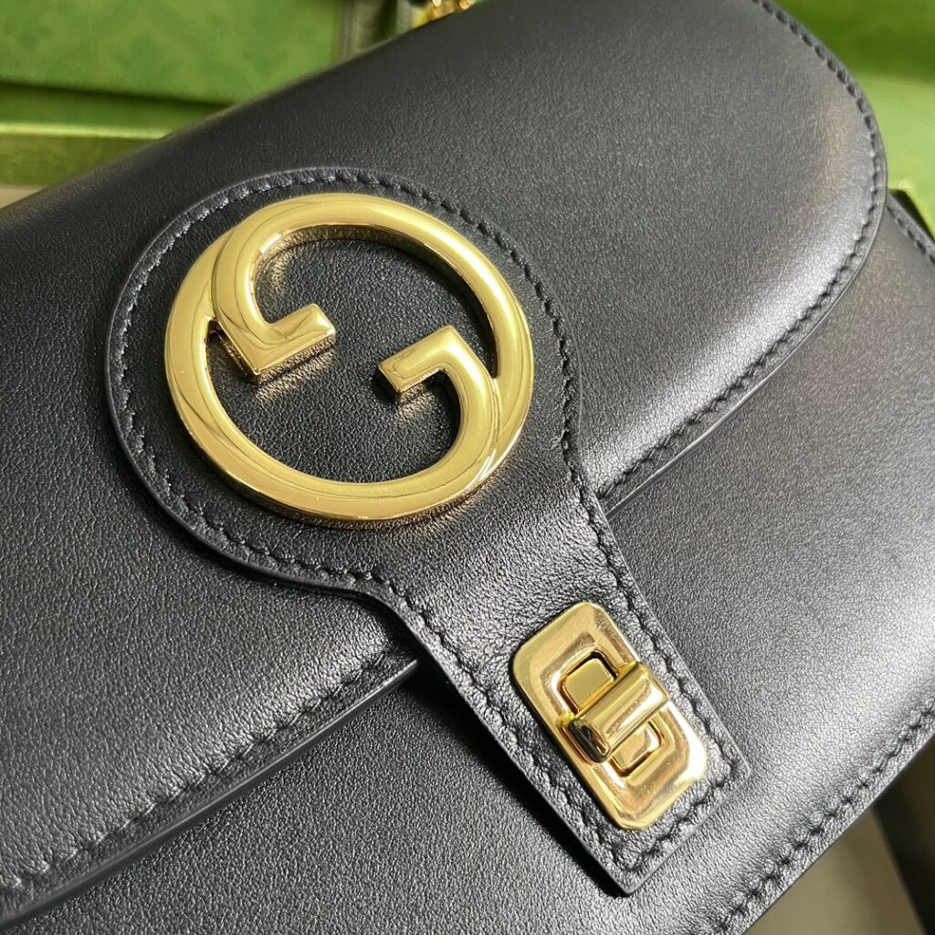 Túi Gucci Blondie Handle Siêu Cấp Màu Đen 23x15cm (2)