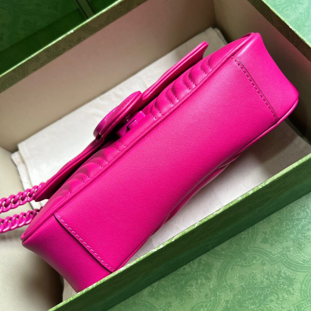 Túi Gucci Marmont Pink Nữ Siêu Cấp Màu Hồng 22cm (2)