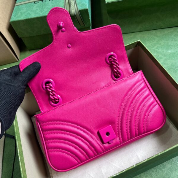Túi Gucci Marmont Pink Nữ Siêu Cấp Màu Hồng 22cm (2)