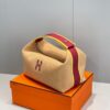 Túi Hermes Bride A Brace Vải Siêu Cấp Màu Cam 20x12x10cm (9)