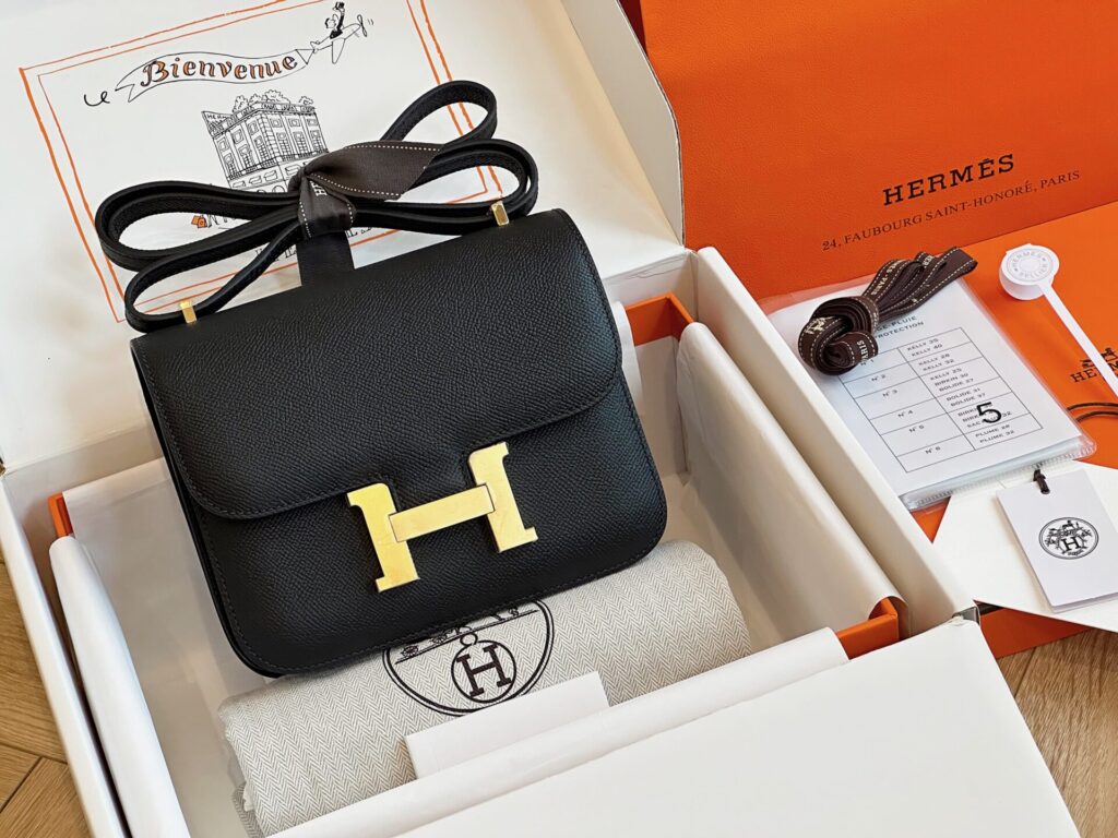 Túi Hermes Constance Siêu Cấp Nữ Màu Đen 19cm (2)