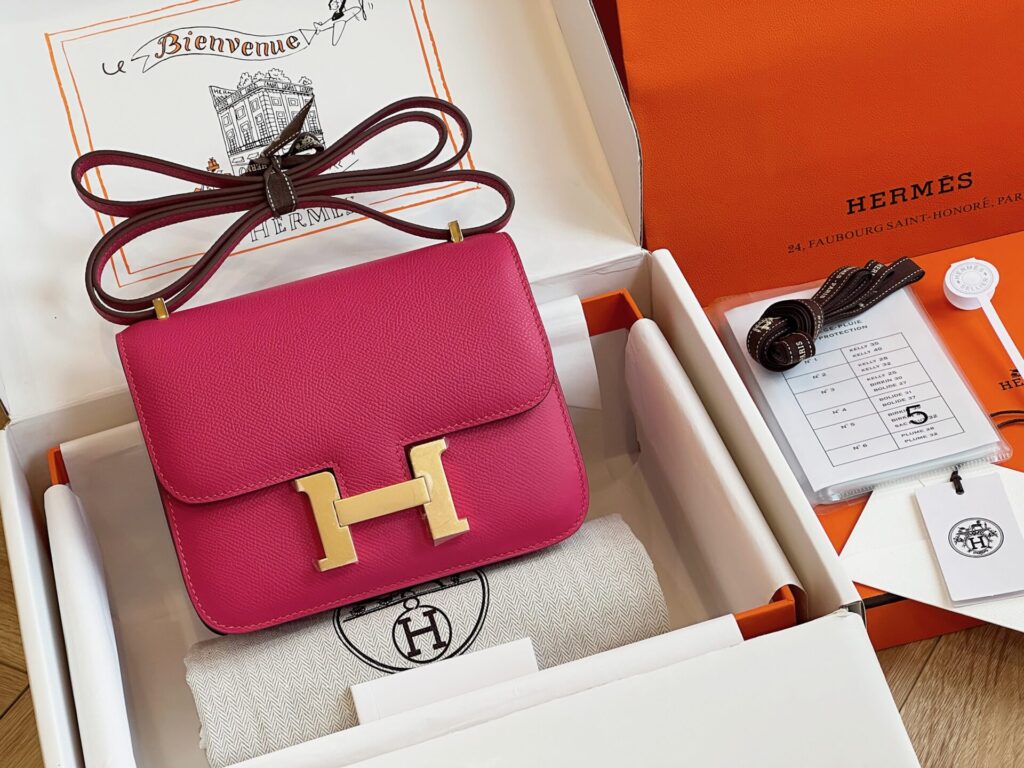 Túi Hermes Constance Siêu Cấp Nữ Màu Hồng 19cm - DWatch Luxury