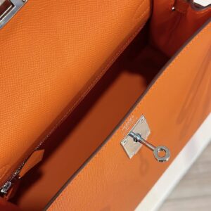 Túi Hermes Kelly Siêu Cấp Màu Cam Da Epsom Size 28cm (1)