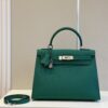 Túi Hermes Kelly Siêu Cấp Màu Xanh Lá Cây Da Epsom 28cm (8)