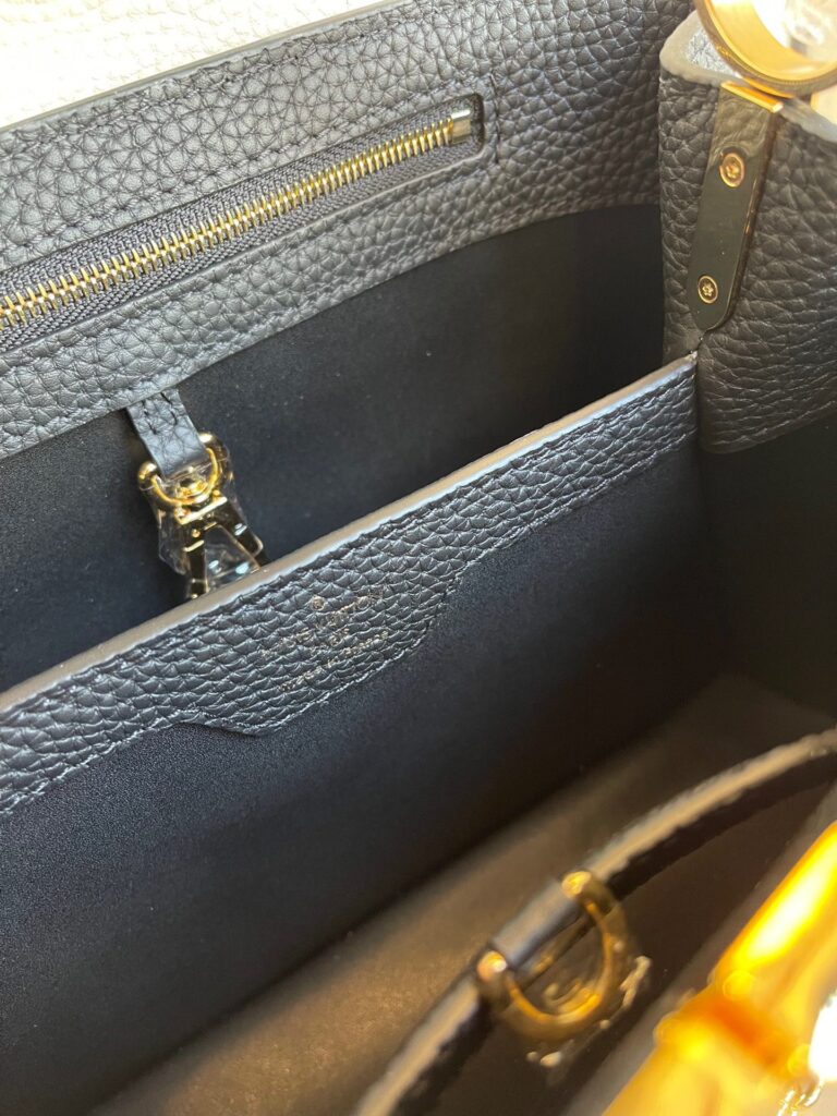 Túi Louis Vuitton Capucines Siêu Cấp Nữ Màu Đen 27x21x10cm (2)