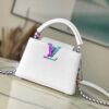 Túi Louis Vuitton LV Capucines Da Bò Siêu Cấp Màu Trắng 21cm (2)