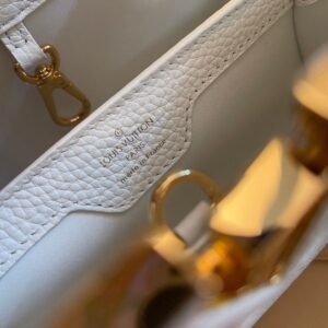 Túi Louis Vuitton LV Capucines Nữ Màu Trắng Like Auth 27x21x10cm (2)