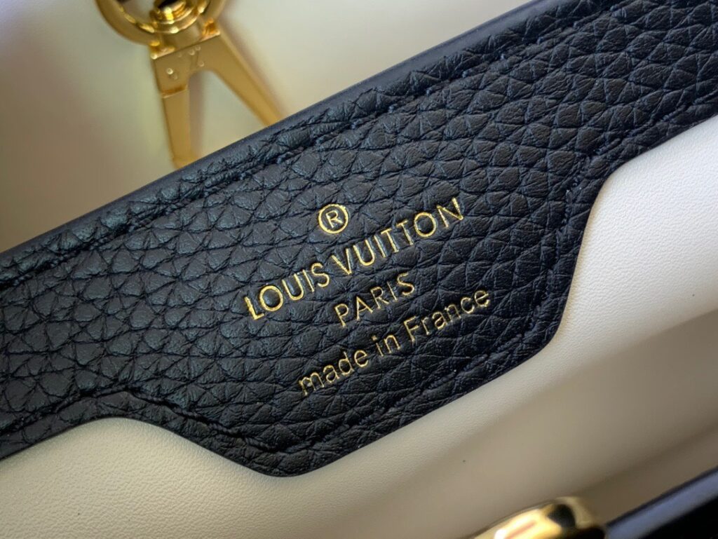 Túi Louis Vuitton LV Capucines Siêu Cấp Da Bò Màu Đen 27x21x10cm