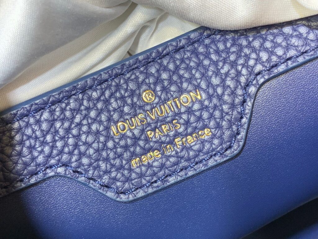 Túi Louis Vuitton LV Capucines Siêu Cấp Da Bò Quai Xanh 27x21x10cm (1)