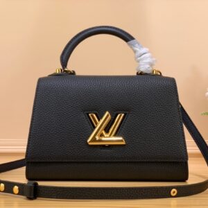Túi Louis Vuitton LV Twist Handle Siêu Cấp Màu Đen 17x25x11cm (7)