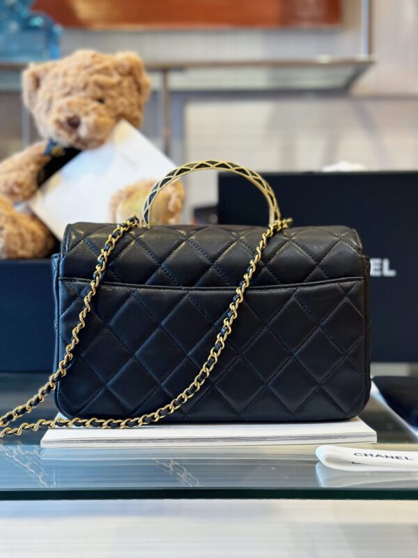 Túi Xách Chanel Coco Mini Handle Bag Màu Đen Siêu Cấp (1)