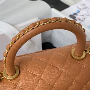 Túi Xách Chanel Coco Siêu Cấp Màu Cam Đất (1)