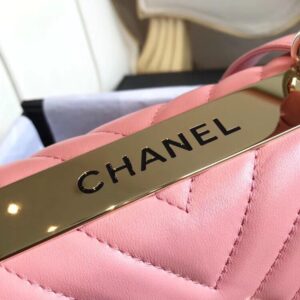 Túi Xách Chanel Trendy Da Bóng Màu Hồng Siêu Cấp 25cm (2)