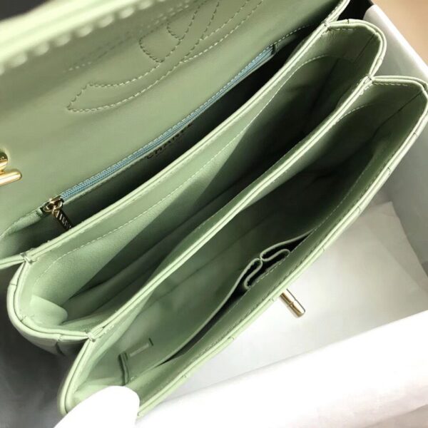 Túi Xách Chanel Trendy Siêu Cấp Da Bóng Màu Xanh 25cm (2)