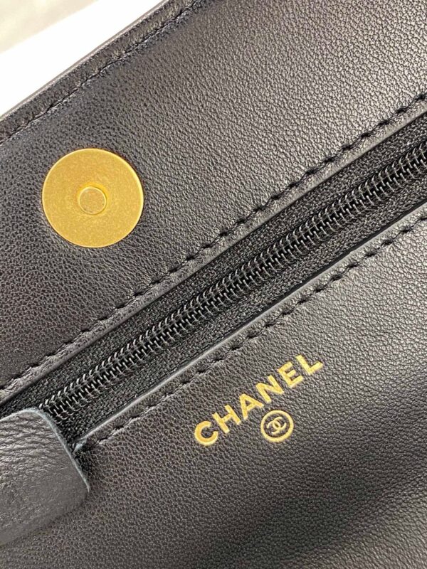 Túi Xách Chanel Woc C19 Siêu Cấp Màu Xanh Mạ Vàng Size 19cm (9)