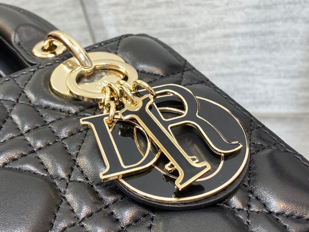 Túi Xách Dior Lady Utral Matte Bags Màu Đen Siêu Cấp 20mm (1)