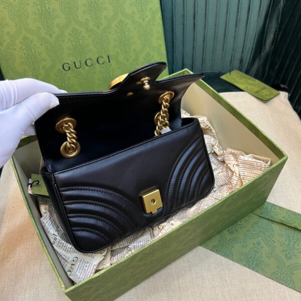 Túi Xách Nữ Gucci Marmont Màu Đen Siêu Cấp 22cm (8)