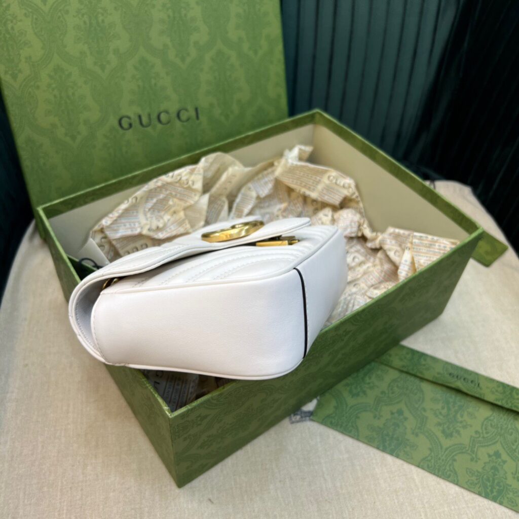 Túi Xách Nữ Gucci Marmont Màu Trắng Siêu Cấp 22cm