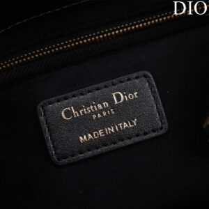 Túi Xách Nữ Hàng Hiệu Dior Lady Màu Đen Da Mịn 24cm (1)