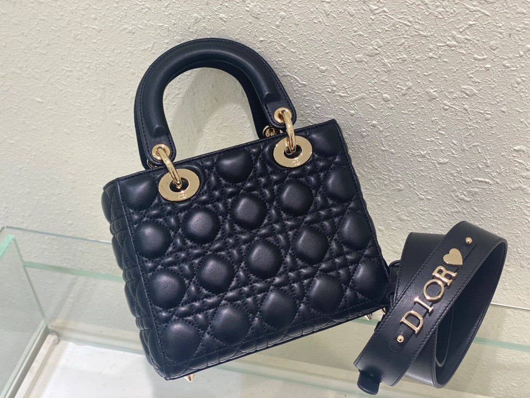 Túi Xách Nữ Lady Dior Abc Siêu Cấp Màu Đen 20Cm - Dwatch Luxury