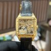 Đồng Hồ Cartier Santos Replica Cao Cấp Mạ Vàng Máy Pin (7)