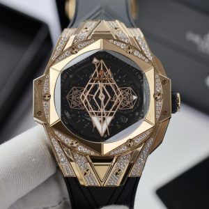 Đồng Hồ Hublot Big Bang Sang Bleu II King Gold Fake 11 Thụy Sỹ (1)