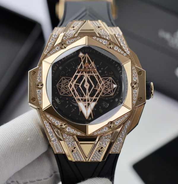 Đồng Hồ Hublot Big Bang Sang Bleu II King Gold Fake 11 Thụy Sỹ (1)