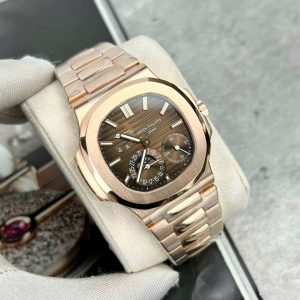 Đồng Hồ Patek Philippe Nautilus 5712R Bọc Vàng Mặt Chocolate GRF 40mm (2)